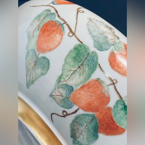 Vtg Limoges Hand Painted Porcelain Strawberry Bowl Gold Guild Art Nouveau 1934 - Picture 13 of 16